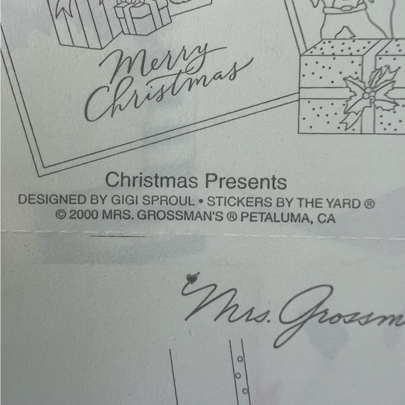 Vintage Christmas Sticker Bundle Stickopotamus Hallmark Stickeroni Mrs Grossmans - Picture 8 of 16